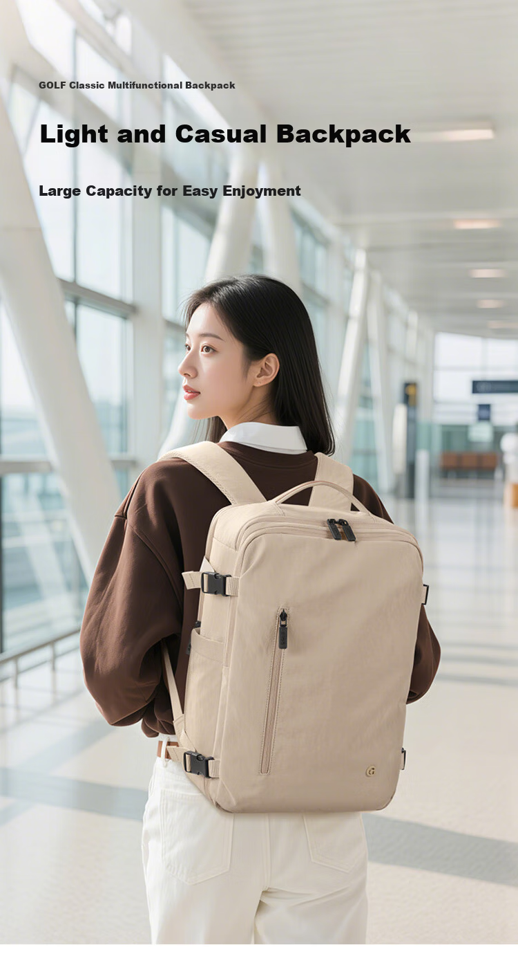 GOLF Women's Lightweight Travel Backpack 16-inch Laptop Bag Multi-Compartment Business Bag Valentine's Day Gift 2