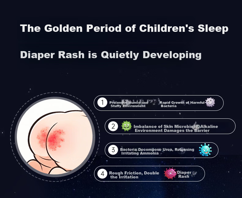 October Crystal Probiotic Luxury Soft Diapers Probiotic Ultra-Thin Breathable Newborn Diapers Size S 34 Pieces 4