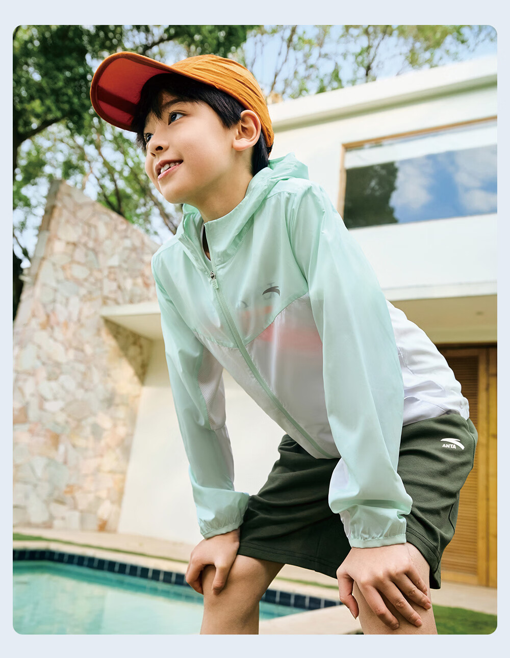 Anta Kids Sun Protection Jacket Boys UPF50+ Summer 2026 Girls Breathable Lightweight Jacket A72627602 16