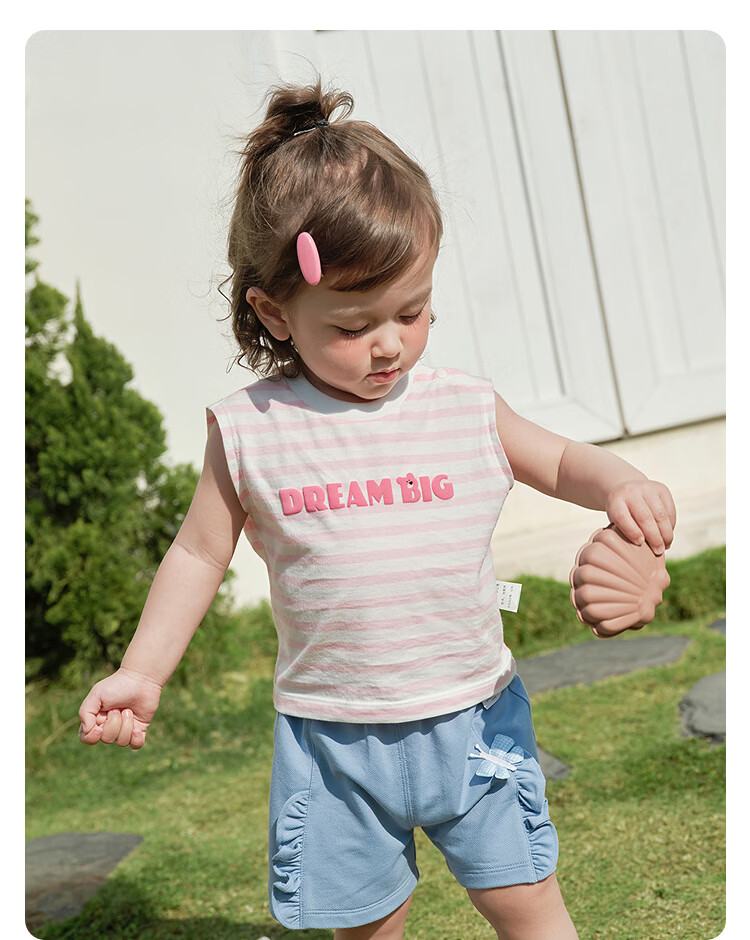 Balabala Baby Sleeveless T-Shirt Vest Girls Boys Infant Clothing 2026 New Summer Cotton Soft Top 22
