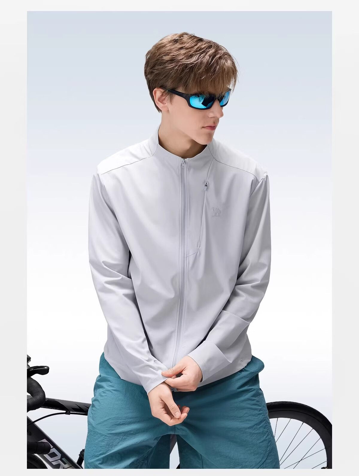 CAMEL Stand Collar Sun Protection Jacket 2026 Spring Summer New Original Yarn Cooling Breathable Sports Casual Short Coat 9006 29