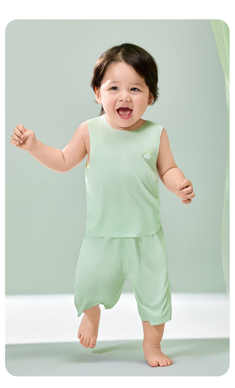 October Crystal Children's Vest Spring Summer Boys Girls Baby Vest 30