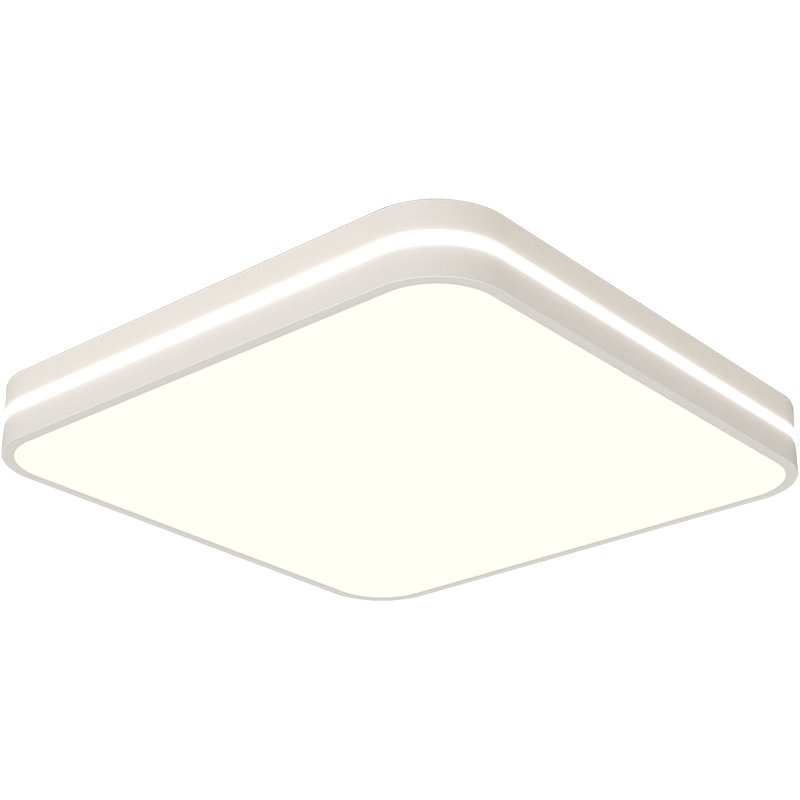 AOC Ceiling Light Bedroom Lamp Puri Eye Protection LED Four-Way Auxiliary Light Children's Study Room Lamp Square 50cm with Installation