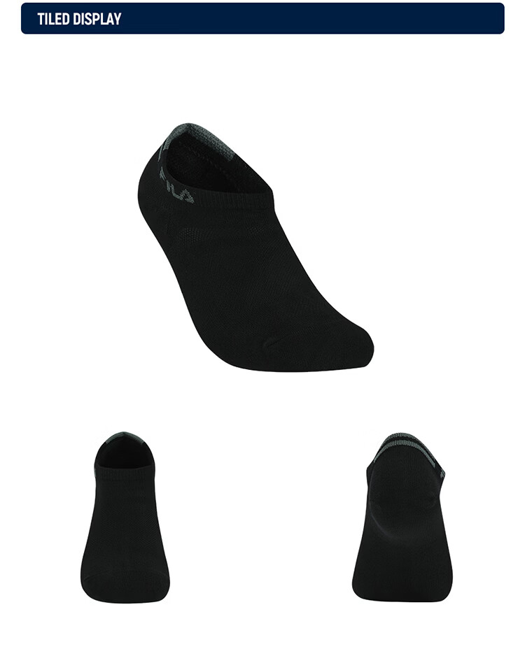 FILA Official Men's Antibacterial Low-Cut Socks 2026 Summer Casual Sports Comfortable No-Show Short Socks 5