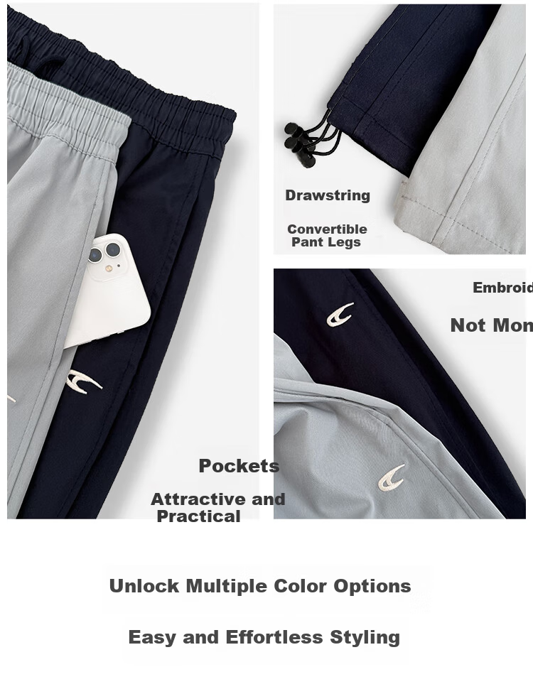 BOPRUIEY Women's Quick-Dry Work Pants 2025 New Autumn Curved Blade Pants American Casual Sports Loose Wide-Leg Pants 15