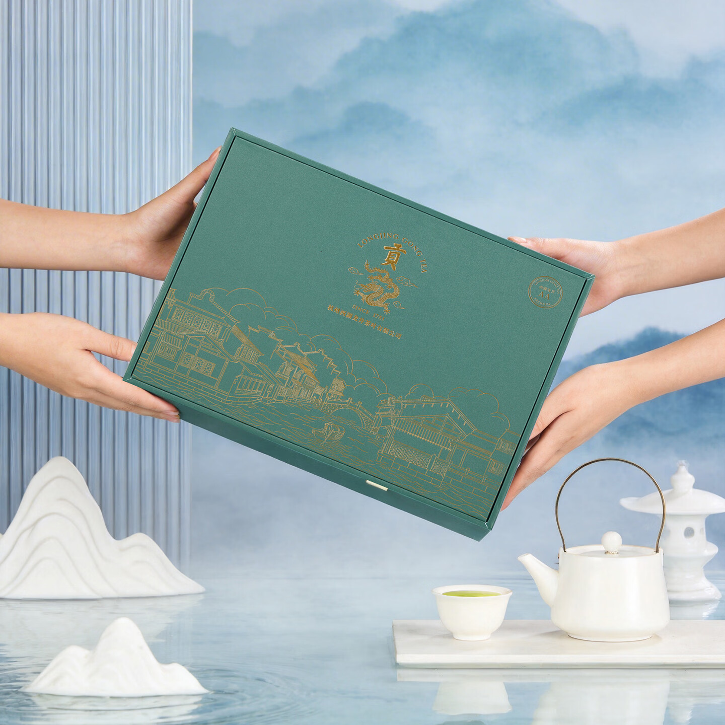 贡牌2026新茶预售 绿茶西湖龙井茶AA级100g明前礼盒装源头直发