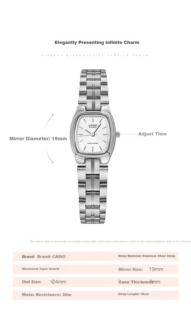 CASIO Women's Gold Vintage Barrel Small Square Quartz Watch LTP-1169D-1A Valentine's Day Gift 1