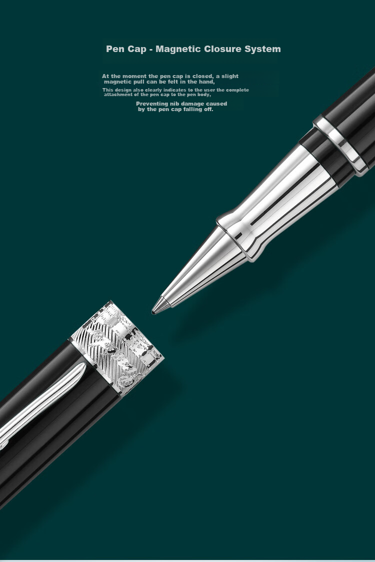 PINEIDER Avata Series Black Signature Pen High-End Ballpoint Pen for Men and Women Gift SR0MSPP2102421 3
