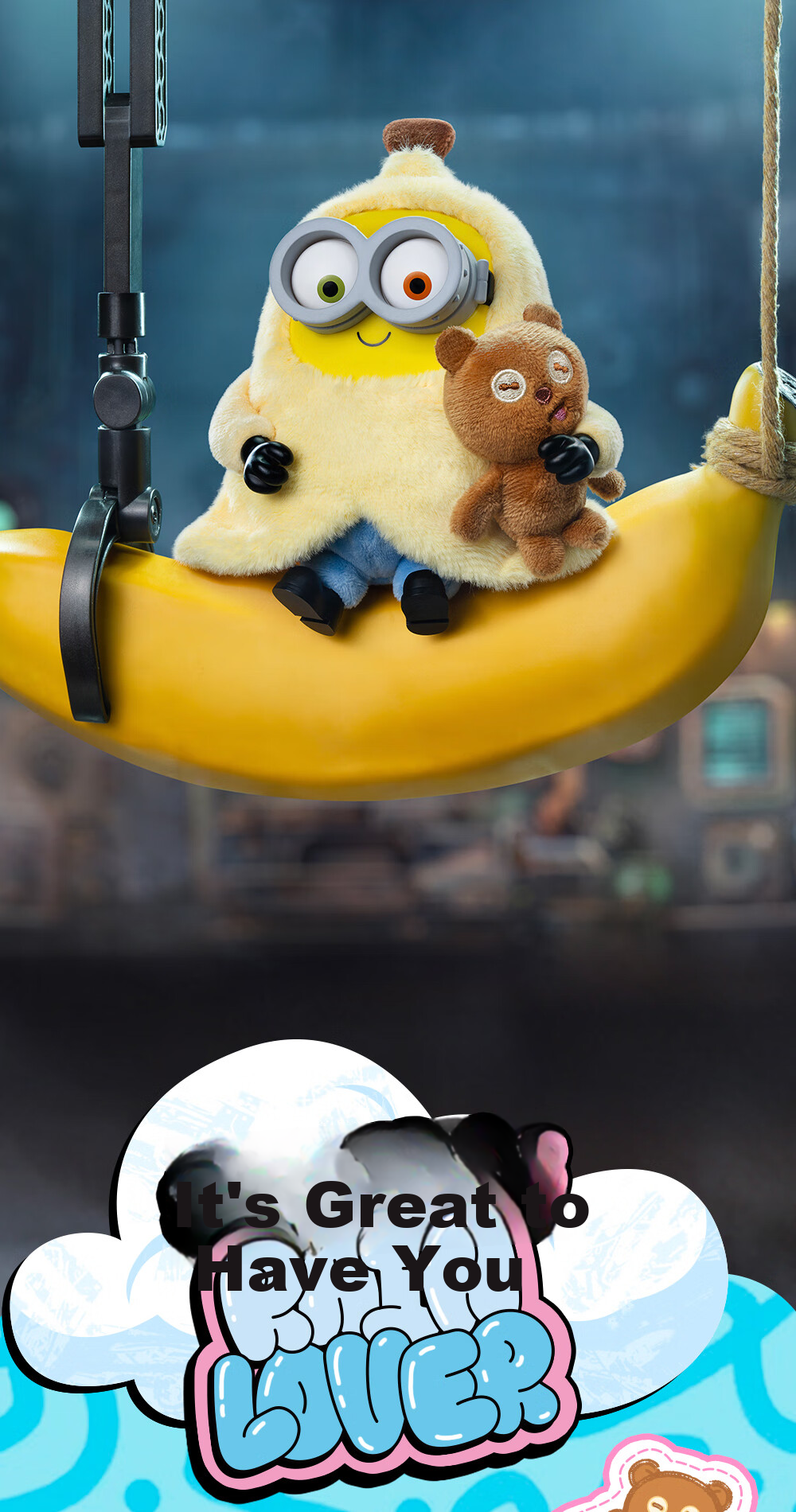 52TOYS Bob-Tim Minions Friends Together Vinyl Plush Keychain Blind Box Single Goddess Gift 2