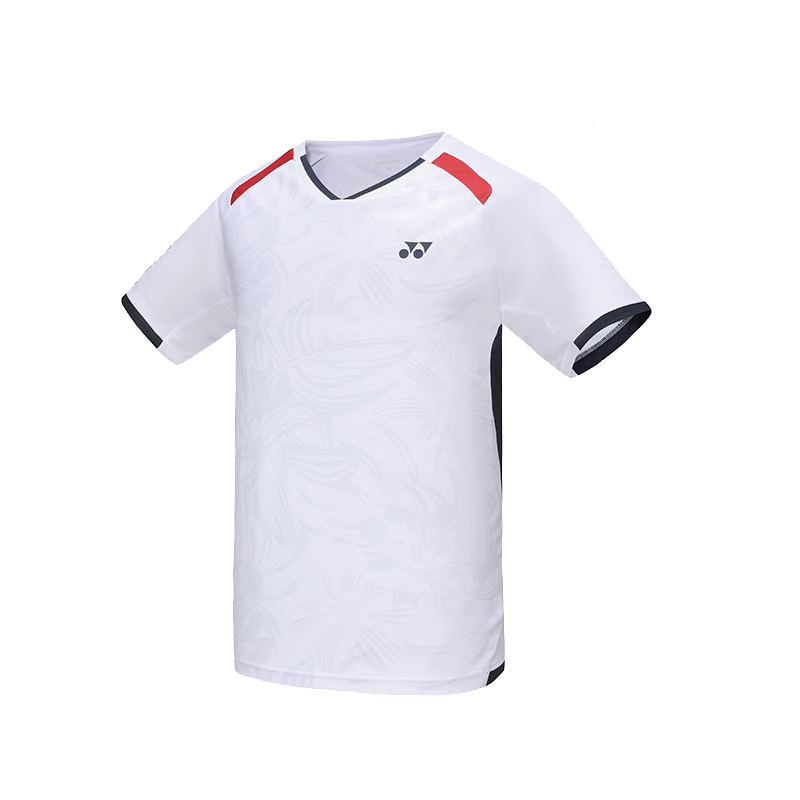 YONEX Badminton Sports T-Shirt Short Sleeve Breathable Men's Single Top 110084BCR White XL