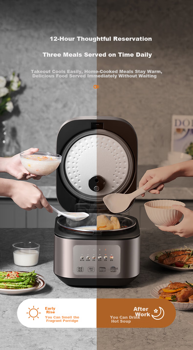 Midea Fast Series 4L Non-Stick Rice Cooker Household Quick Cooking Firewood Rice 4L Electric Rice Cooker MB-TQ453SZ 6