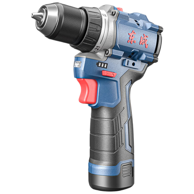 Dongcheng 12V Brushless Cordless Impact Drill DCJZ1250iBM Electric Screwdriver with Toolbox Lithium Battery Drill