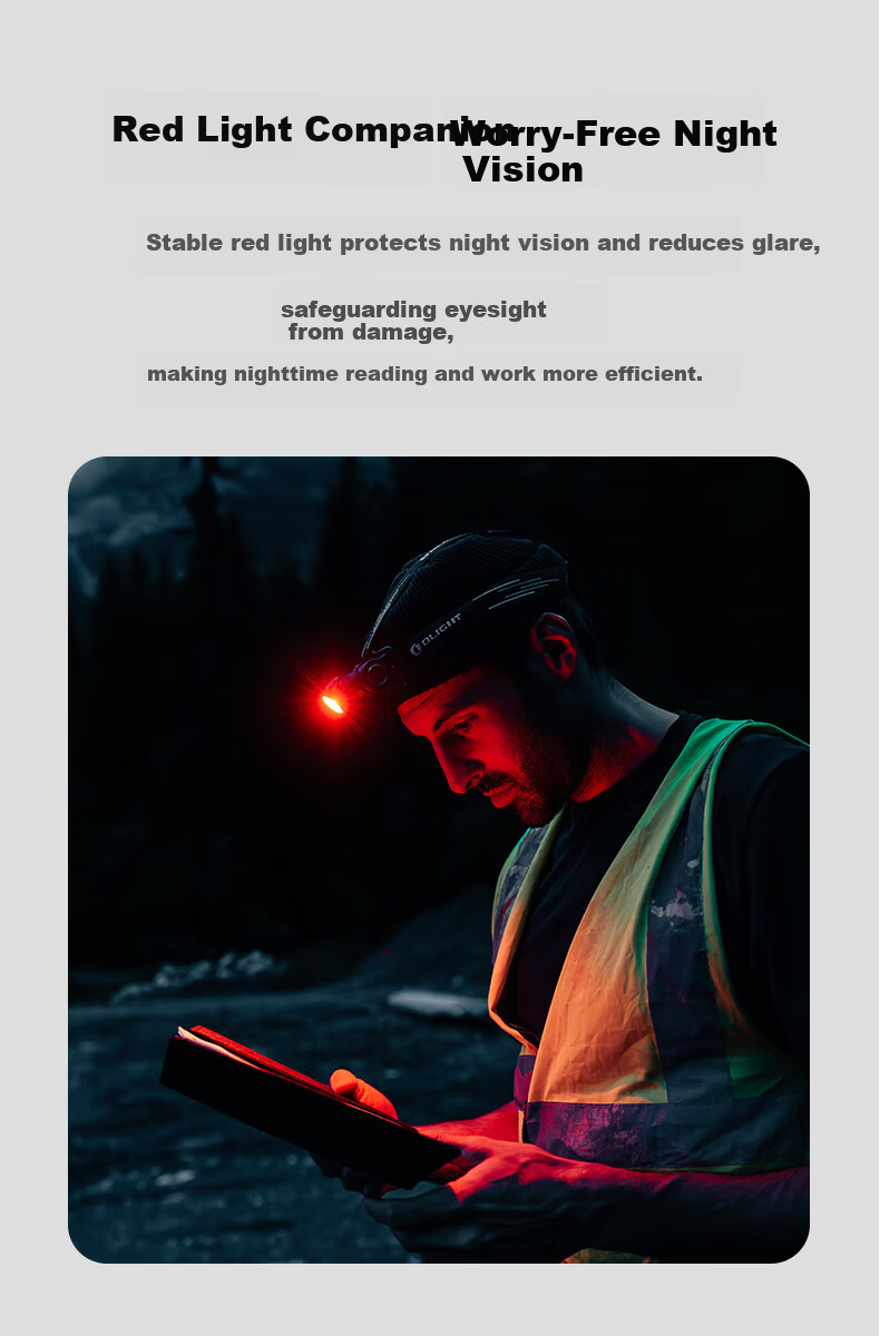 OLIGHT Warrior 3 Headlamp High Brightness Long Battery Life Waterproof Night Fishing Outdoor Work Light 3