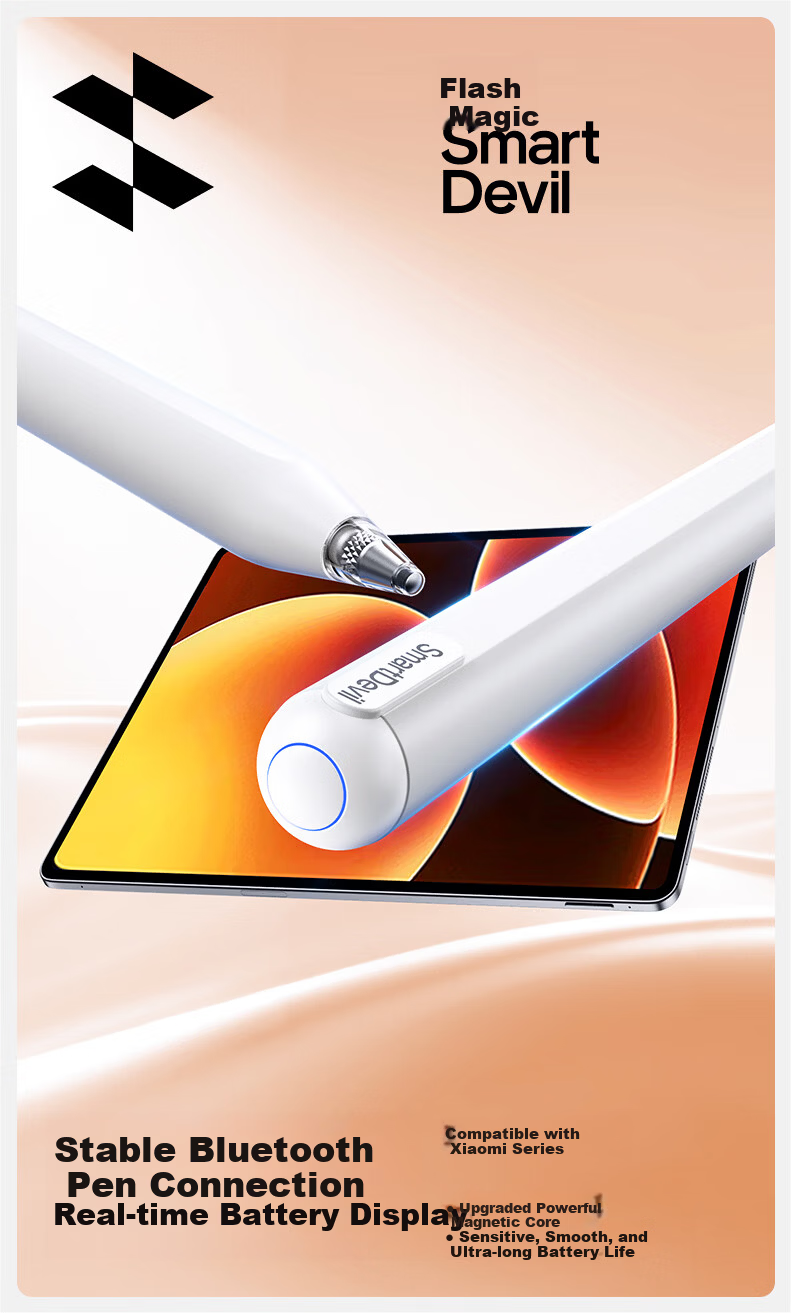 Shanmo Xiaomi Tablet Stylus Second Generation, Compatible with Redmi Tablets And Xiaomi Tablets 8/7s Pro/6 Pro/Ultra, Inspiration Capacitive Pe 1