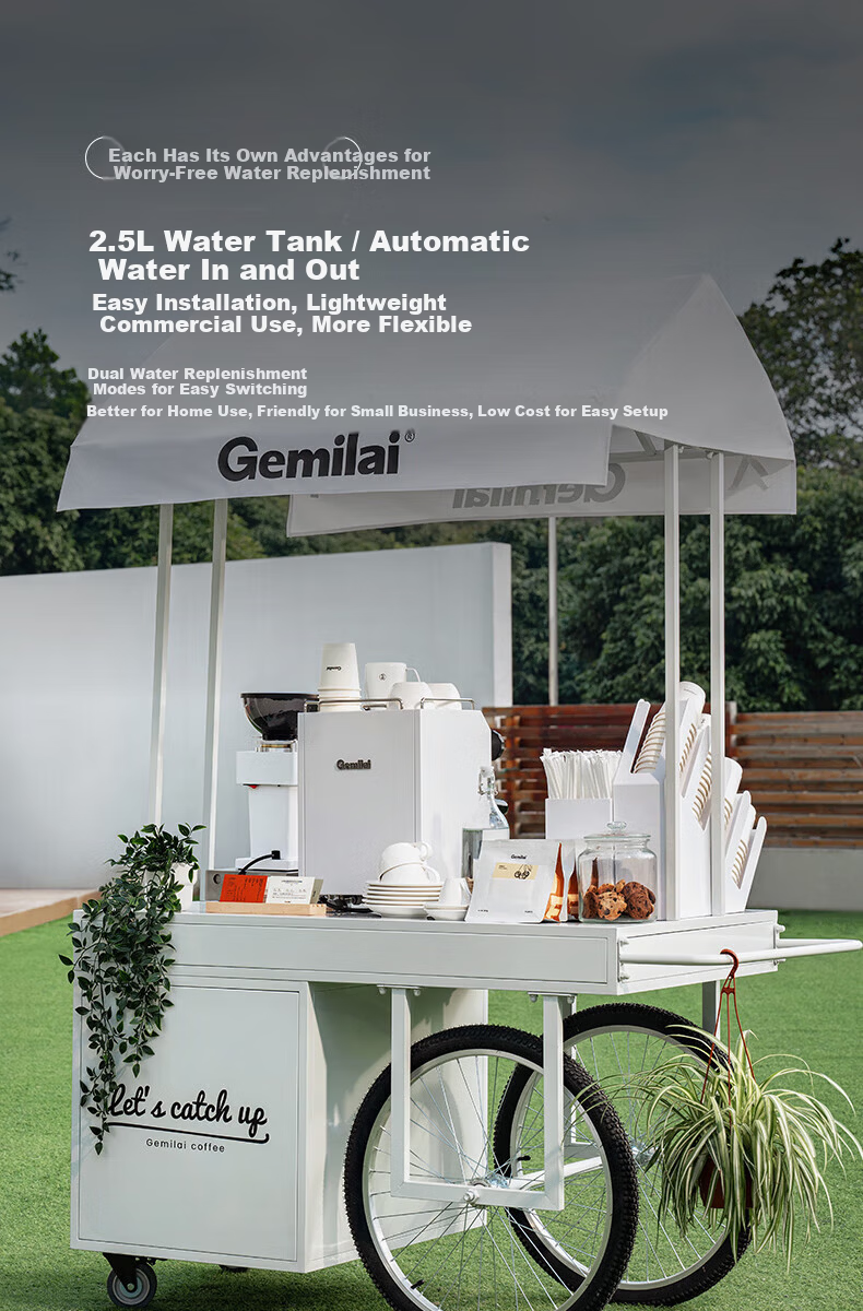 GEMILAI Gemilai 38 Gifts Double Pupil G3145B Coffee Machine Home and Commercial Semi-Automatic Coffee Maker Small Appliance American Espresso 1L Steam Boiler 10