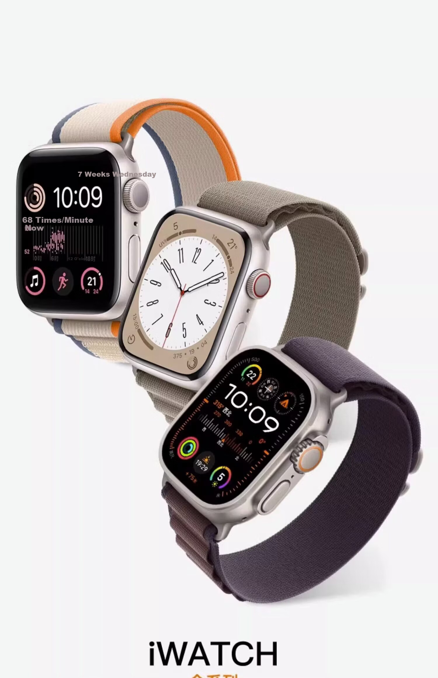 Biaodai Ge Compatible Apple Watch Band S11 Breathable Summer Nylon Loop Strap for iWatch SE3 Women 40/41/42MM White 1