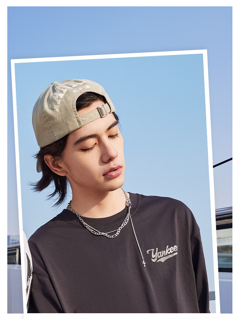 MLB Soft Top Baseball Cap Unisex Zhang Ruonan Style 38 Goddess Festival Gift 3ACPB076N-50BKS-F 7