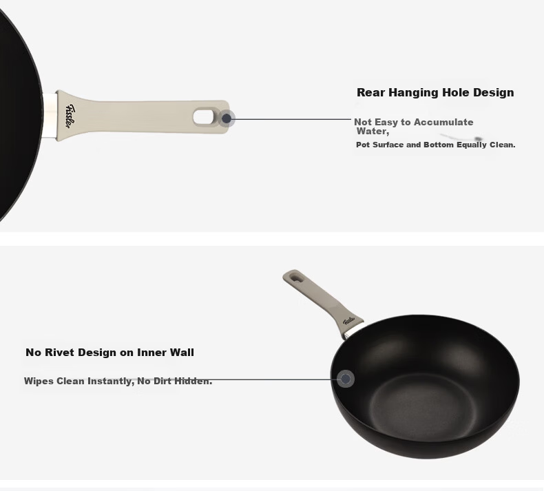 Fissler Easy Kitchen Series 26cm Non-Stick Frying Pan Flat Bottom Gas Stove Compatible 8