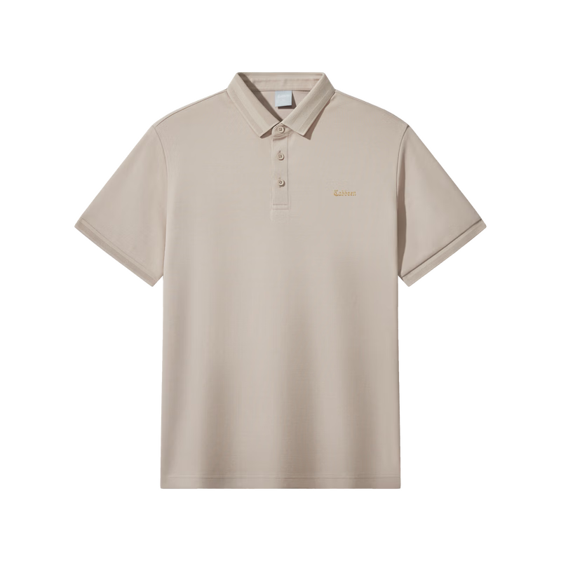 CABBEEN Pik Da Zhu Di Men's Polo Shirt Honeycomb Texture Crisp Shape 2026 Summer Short Sleeve Breathable Polo Shirt