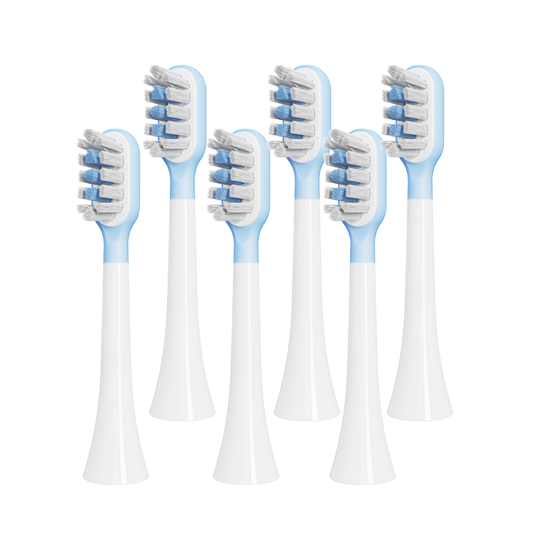 Doctor A Compatible Xiaomi Mijia Electric Toothbrush Heads T301/T302/MES605/T501/T501C/MES608 Universal Replacement Soft Shock Absorption Cleaning 6-Pack