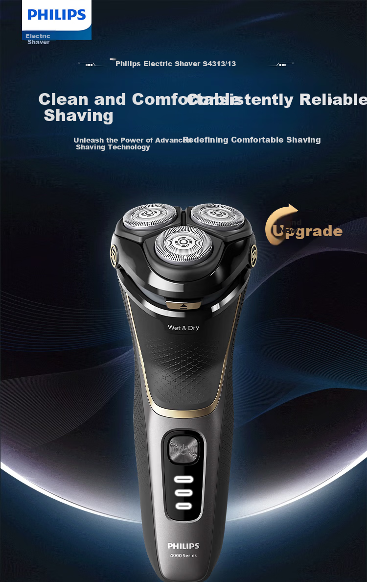 PHILIPS Electric Shaver S2315/00 Fully Imported Waterproof 1-Hour Quick Charge Built-in Sideburn Trimmer Gift for Boyfriend Husband Father New Year 1