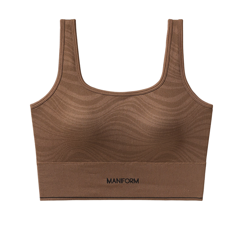 Manifen Square Neck Padded Seamless Bra Cup Sports Vest Women's Underwear Seamless Innerwear Base Layer Wearable Small Camisole