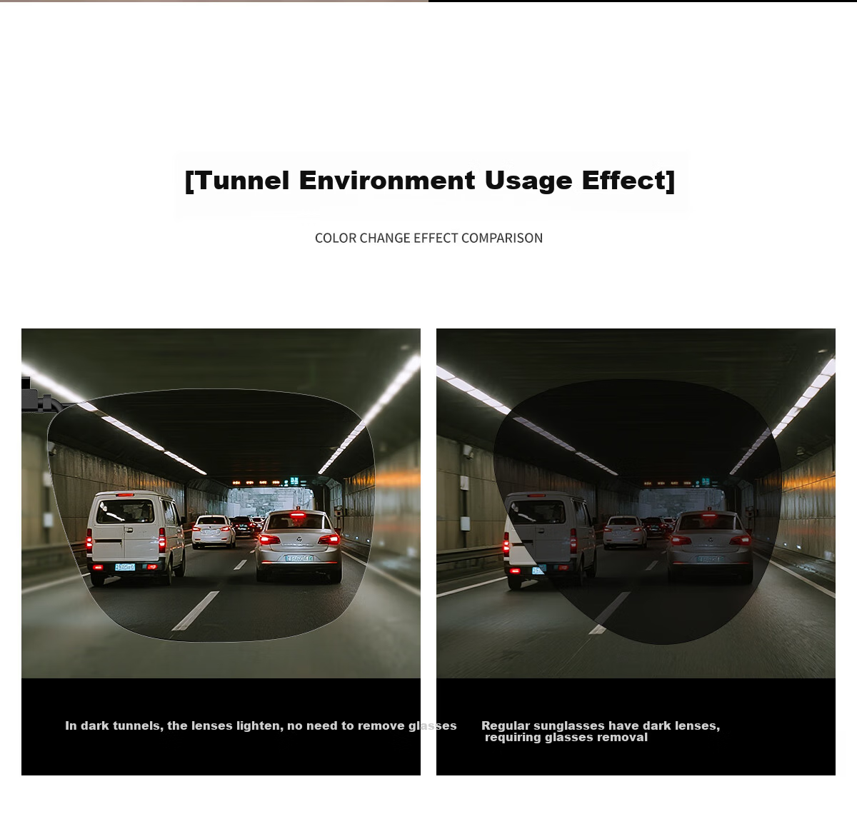ZIPPO USA Polarized Clip-On HUD Heads-Up Display Photochromic Sunglasses Anti-Glare Electric Vehicle Driving 06E77 13