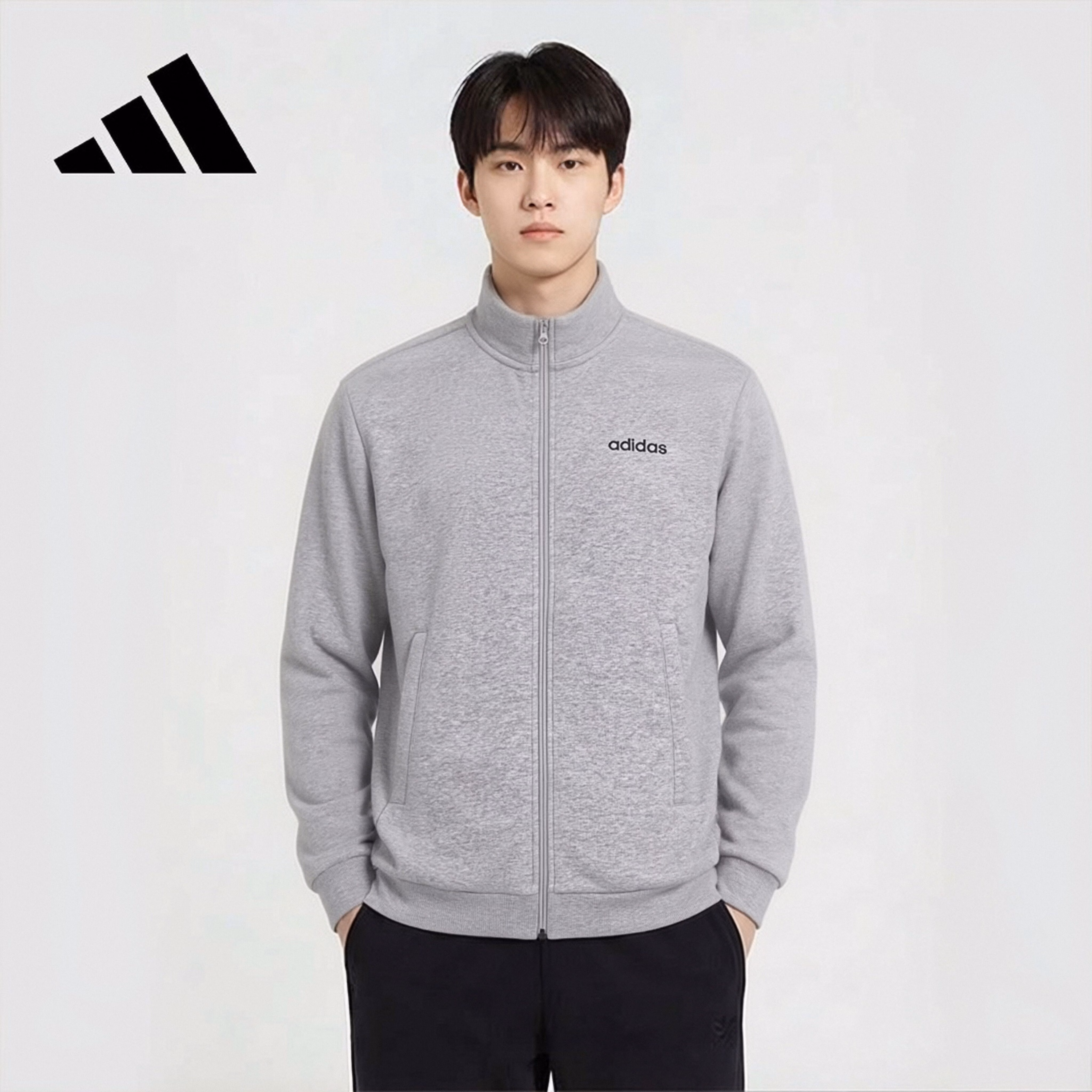 Adidas Men's Outdoor Comfortable Terry Cloth Jacket JJ0425 XL