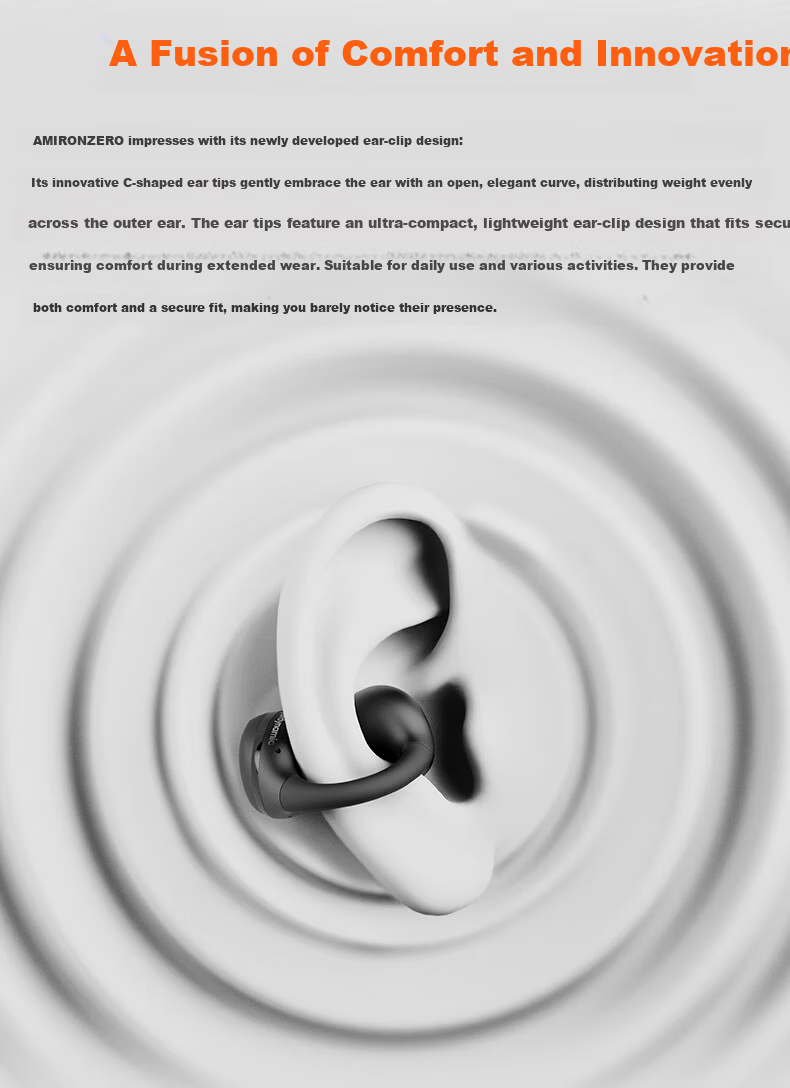 Beyerdynamic AMIRON ZERO Clip-On True Wireless Bluetooth Earphones Non-In-Ear Clip-On Sports Running Zero-Feel Cream White [Gift Recommendation] 4