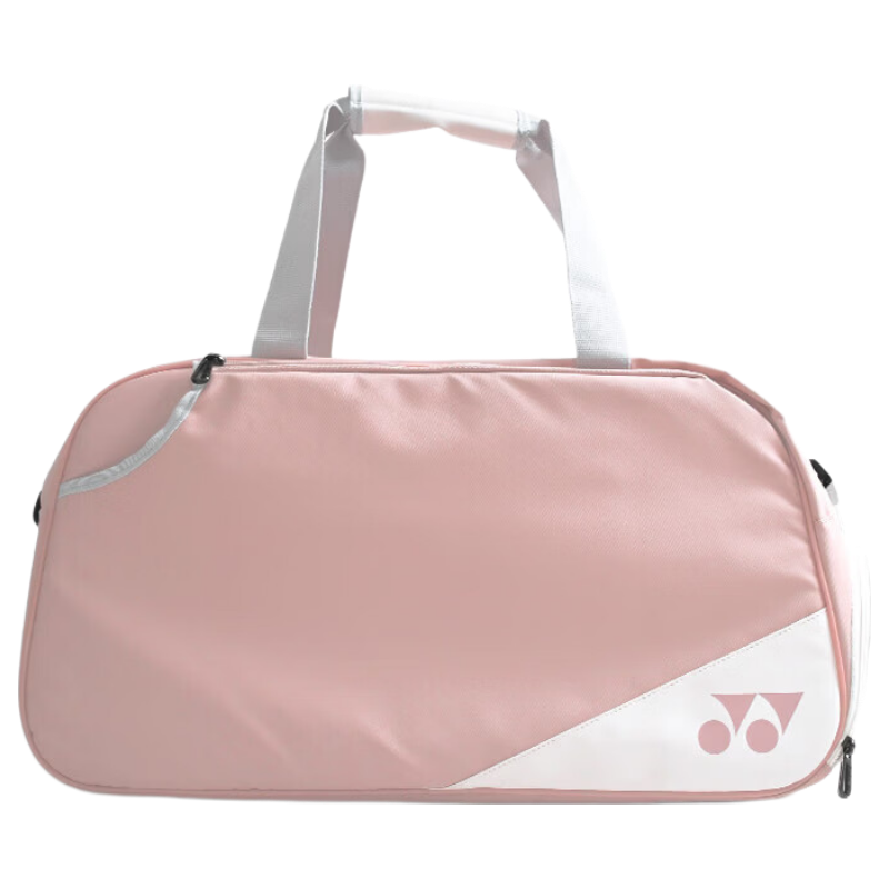 YONEX Badminton Bag Backpack Sports Bag for Men And Women with Separate Shoe Compartment BA52511CR White And Pink