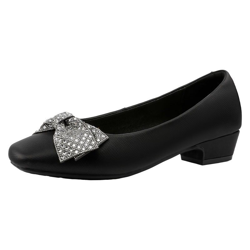 Red Dragonfly Women's Breathable Lightweight Soft Sole Comfortable Work Slip-On Low-Cut Commuter Flats WLB266231 Black Size 35