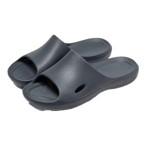 Puxishanai Unisex Summer Slippers Reef Black Size 42-43