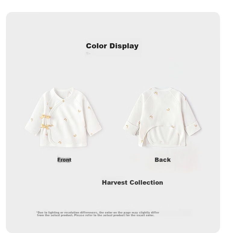 Babylove Newborn Half-Back Shirt Spring and Autumn Modal Cotton Top Infant Baby Monk Suit Baby Clothes Shisui Collection 11