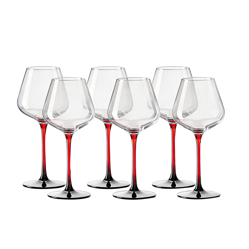 FANKAQI French Brand Crystal Red Wine Glass Set Luxury High-end Stemware Wine Glasses Housewarming Gift