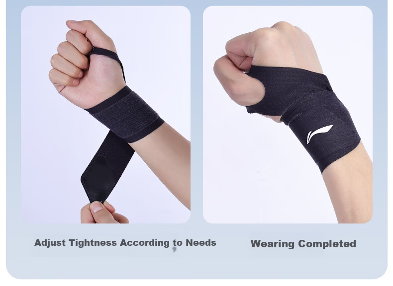 Li-Ning Tendonitis Wrist Support Brace Sports Anti-Sprain Wristband for Strain Relief Mom's Hand Mouse Hand Postpartum Recovery Summer Unisex 21