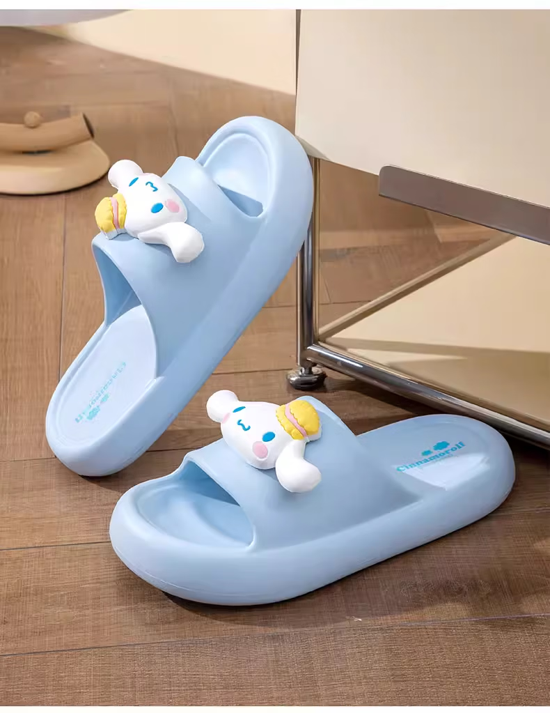 Hello Kitty Children's Summer Indoor Non-Slip Girls' Slippers Parent-Child Style ST2615 White Size 39/40 9