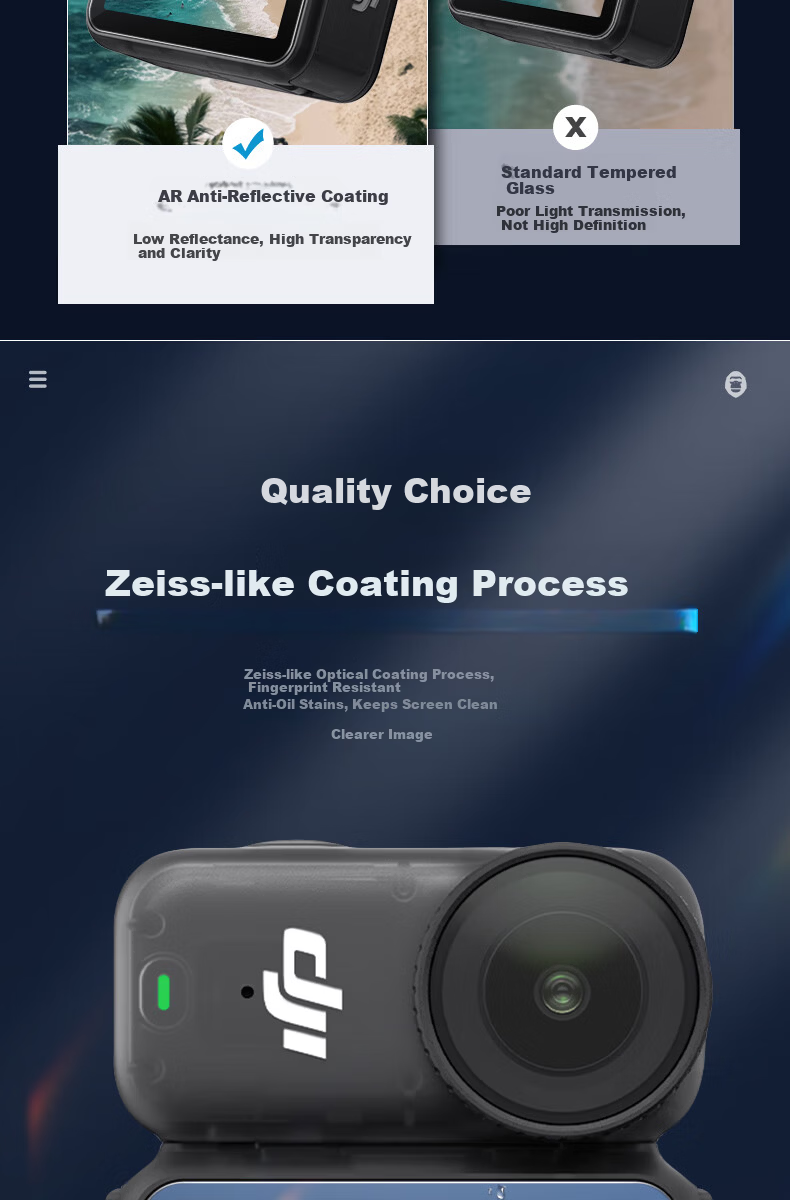 Lanxingxiansheng Screen Protector for DJI Osmo Nano, Osmonano Protective Film, Thumb Camera Film, AR Anti-Reflective Scratch-Resistant Protective Film 4
