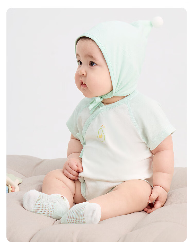Balabala【balaOne】Kids Baby Triangle Shirt Romper 2026 Summer Two-Piece Set Fresh 30
