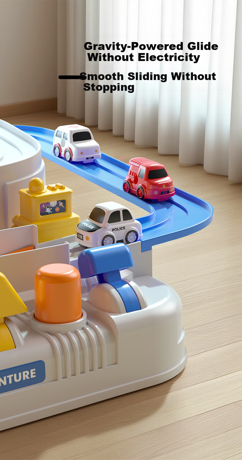 Zixiaxianzi Adventure Parking Lot Educational Toy for Children, Baby Track Car Model, Gift for Boys Aged 0-1 Years Old 4