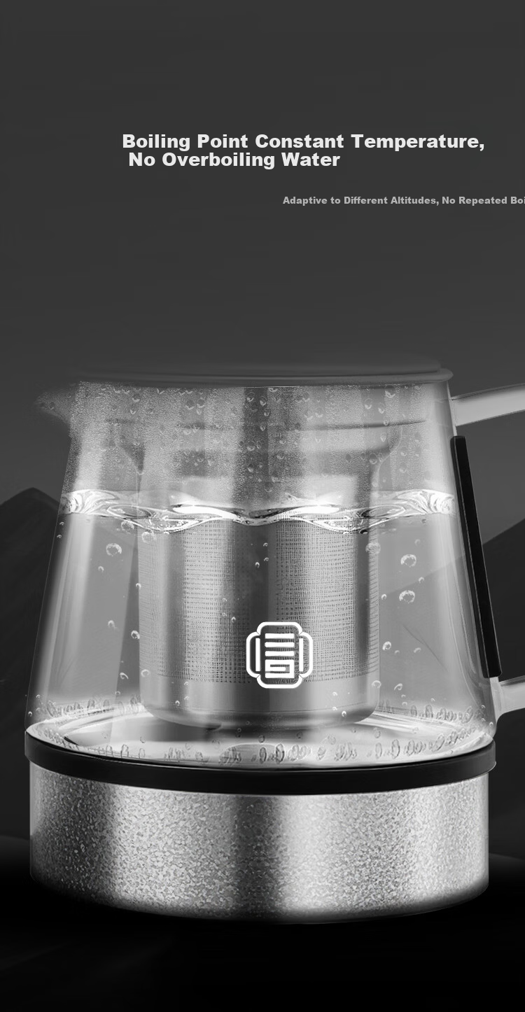 Zhuangxin Pure Titanium Constant Temperature Electric Kettle Embedded Tea Table Integrated Machine Double Bottom Fully Automatic Water Supply Multi-Stage Insulation Tea Kettle New Year Gift 9