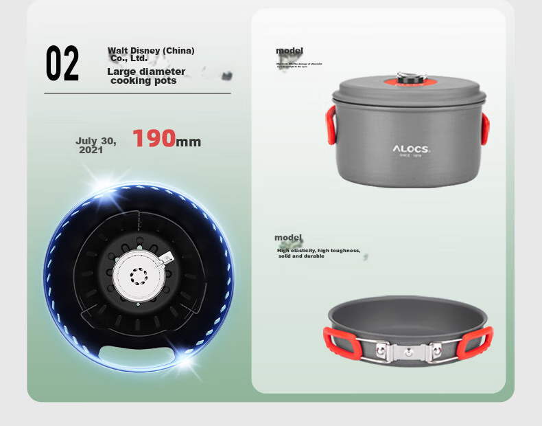 ALOCS Outdoor Portable Stove, Snow Stove for Camping, Alcohol Stove, Tea Brewing Stove, Charcoal Stove, Multi-Functional Gas Stove for Outdoor Use 12