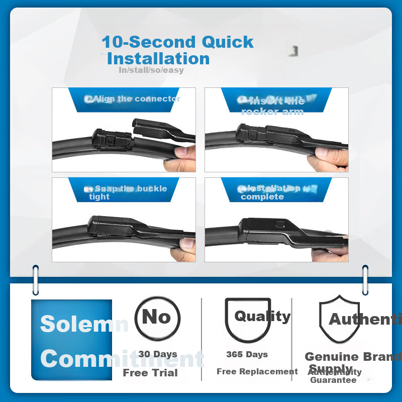 Aomin JMC Landwind X5 Original Frameless Wiper Blade Rubber Strip Front Windshield Wiper Replacement OEM Size