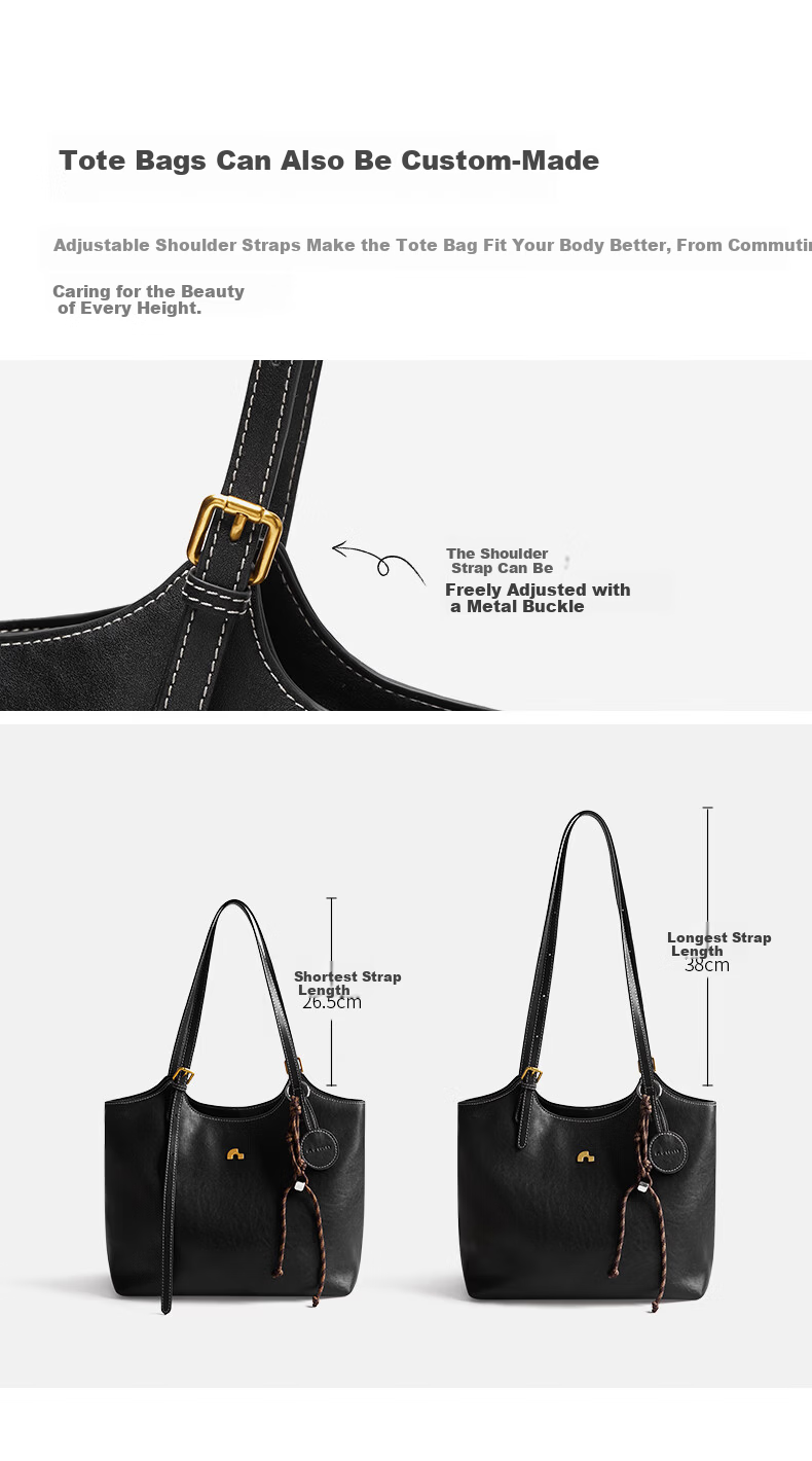 Nalandu [Sea and Land Same Style] 2026 New Dingdang Bag Cowhide Tote Shoulder Bag Birthday 38 Goddess Festival Gift 7