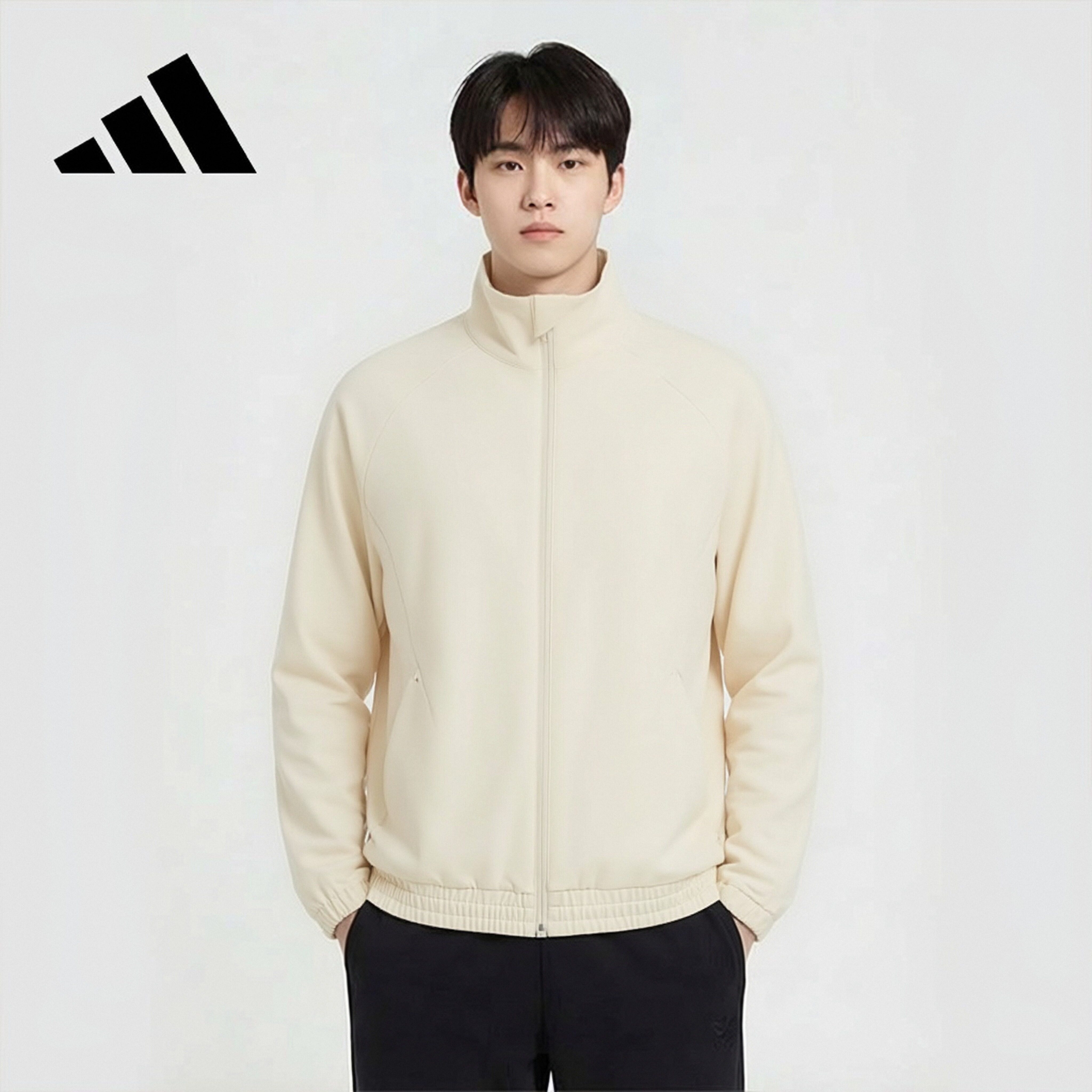 Adidas Men's Outdoor Sports Quick-Dry Woven Zip Jacket JM2247
