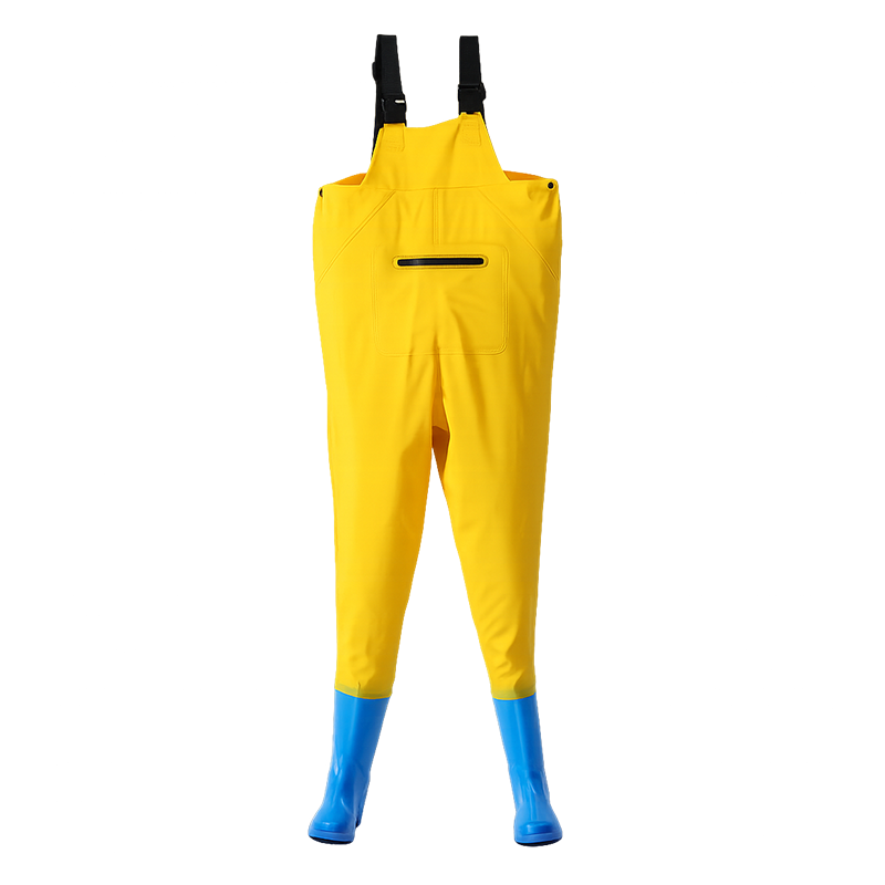FOOTOPPO Adult Waterproof Rain Boots Wading Suit One-Piece Water Play Bib Pants Water Pants Water Gear Waterproof Rain Pants
