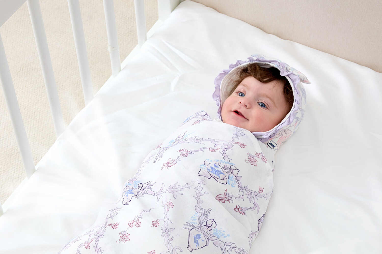 DOMIAMIA Newborn Baby Swaddle Blanket Lightweight Muslin Wrap for All Seasons 15