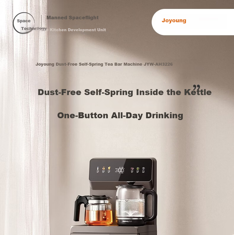 Joyoung Tea Bar Machine Fully Automatic Refill 316L Multi-Temperature Adjustable Electric Kettle JD Self-Operated Anti-Overflow Anti-Dry Boil Antibacterial Water Dispenser AH3226 1
