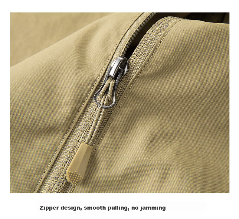 JEEP SPIRIT Men's Spring and Autumn Casual Sleeveless Vest Khaki L 29