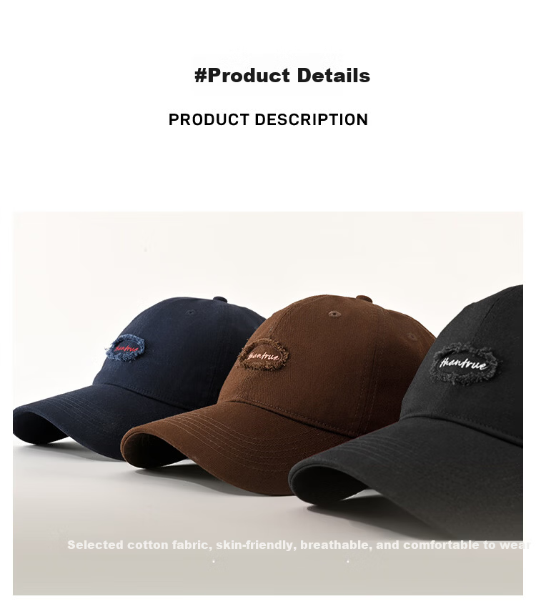 THANTRUE Baseball Cap for Men And Women, Fashionable Duck Tongue Hat with Large Brim to Make Face Look Smaller, Suitable for All Seasons, High-Quality Y226 10
