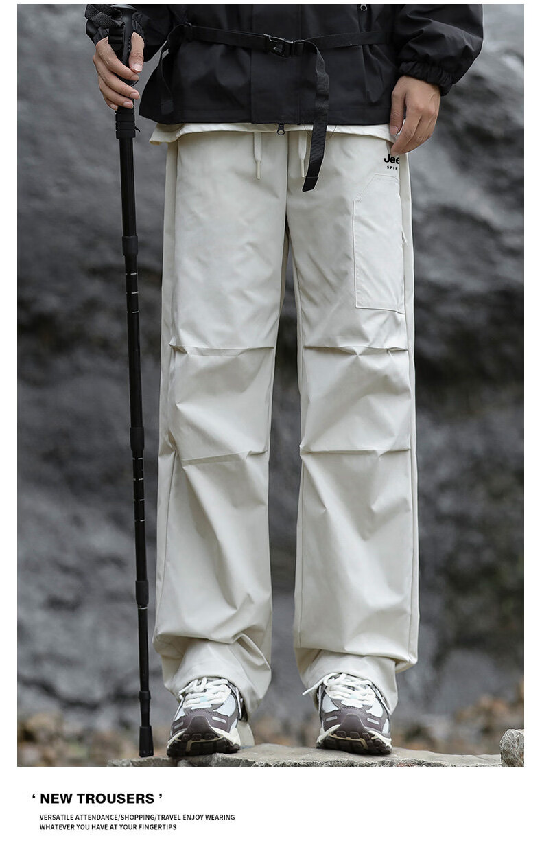 JEEP Men's Waterproof Tactical Cargo Pants Outdoor Hiking Sports Pants Military Green XL 15